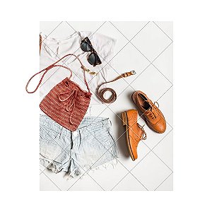 Bolsa De Crochê Bronze