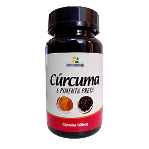 Cúrcuma (Açafrão) com Pimenta Preta 500mg 100 Cápsulas- Bio vittas