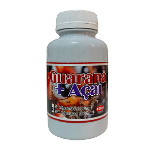 Guaraná + Açai 500mg  100 Cápsulas - Bio Vittas