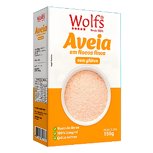 Aveia Em Flocos Finos Sem Glúten 150G - Wolfs