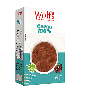 Cacau em Pó - Sem Glúten - 150g - Wolfs