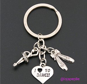 Chaveiro Ballet I Love to Dance