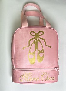 Bolsa mochila para bailarina em aula de ballet