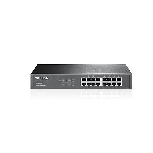 Switch TP-Link Gigabit de 16 portas 10/100/1000 Mbps Rack/Desk TL-SG1016D