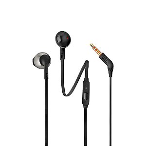 Fone De Ouvido Com Fio JBL T205 Preto
