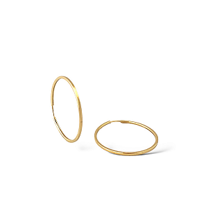 BRINCO ARGOLA 23 MM EM OURO 18K
