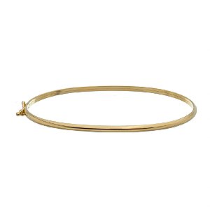 Bracelete Amendoa 2 Mm Em Ouro 19 Cm