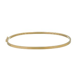 Bracelete Chato 2 Mm em ouro 19 Cm