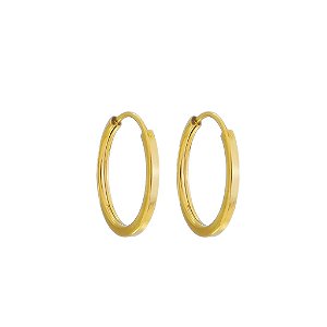 Brinco Em Ouro Argola Infantil 10mm
