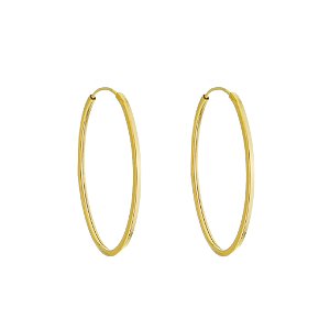 BRINCO EM OURO ARGOLA 50MM