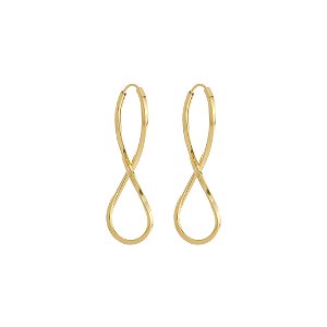 BRINCO EM OURO INFINITO 28MM