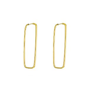 BRINCO EM OURO RETANGULAR 36MM