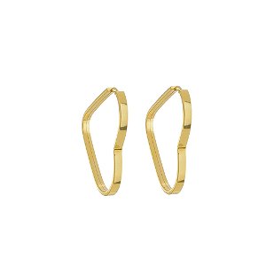 Brinco Em Ouro Coração 16mm