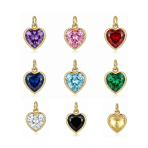 PINGENTE PONTO DE LUZ CORAÇÃO 6MM OURO 18K 750