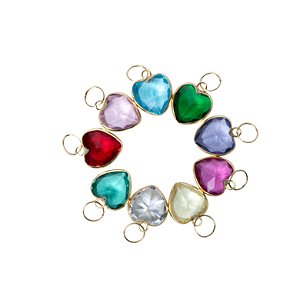 PINGENTE PONTO DE LUZ CORAÇÃO 8MM OURO 18K 750