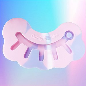 Molde de Silicone Cílios Unitário Com Furo