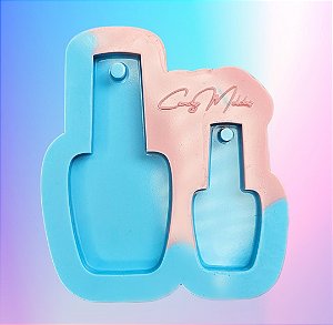 BAZAR - Molde de Silicone Esmalte 2 Cavidades