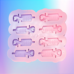 Molde de Silicone Seringa 3,5cm