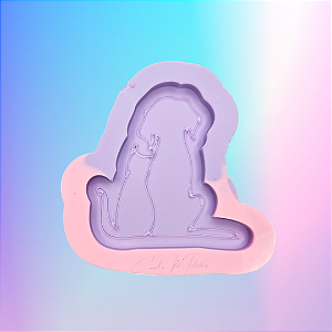 Molde de Silicone Cachorro e Gato 5cm