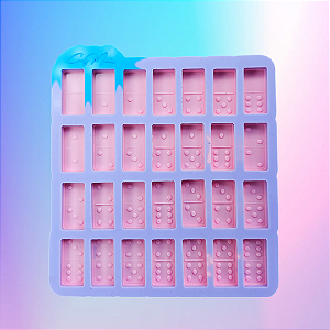 Molde de Silicone Dominó P 2.5 cm - 6mm