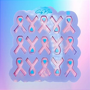 BAZAR - Molde de Silicone Mini Laço 3cm - 15 cavidades