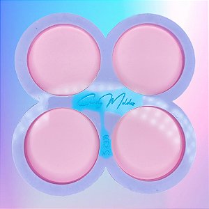 BAZAR - Molde de Silicone Circulo 5cm - 4 Cavidades