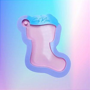 BAZAR - Molde de Silicone Enfeite de Natal Bota - 7cm