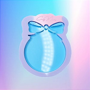 BAZAR - Molde de Silicone Bola Natalina Personalizável 7cm