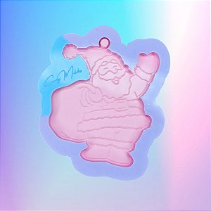 Molde de Silicone Enfeite de Natal Papai Noel II - 7cm
