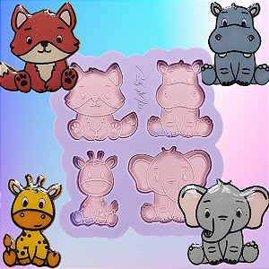 Molde de Silicone Safari II - 4 Cavidades