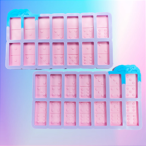 BAZAR - Molde de Silicone Dominó G 5 cm - 6mm