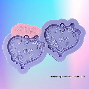 Molde de Silicone Mãe - Escrita Modelo II - 2  Cavidades