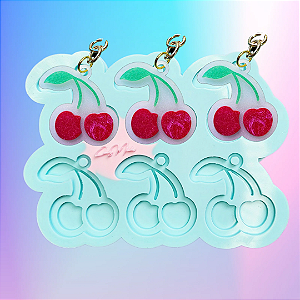 Molde de Silicone Cereja 6 cavidades 3,5cm