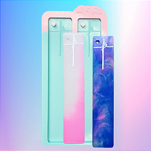 Molde de Silicone Marca Página 2 Cavidades Fé