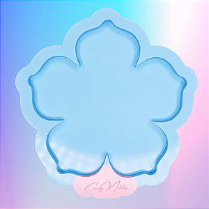 BAZAR - Molde de Silicone Porta Copo Flor - 10cm