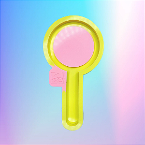 Molde de Silicone Espelho de Mão Circulo Pequeno 14cm