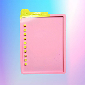 Molde de Silicone Capa Caderno A6 Wire-o 10 furos