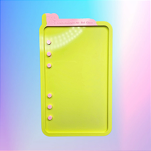 Molde de Silicone Capa Agenda A6 - 6 Furos - Ref. China