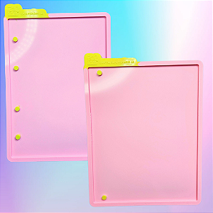 Molde de Silicone Selecione Capa ou Contracapa Fichário A5