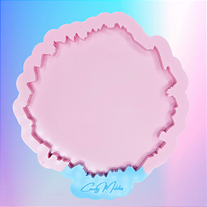 BAZAR - Molde de Silicone Porta Copo Geodo - 10cm