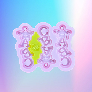 Molde de Silicone ABC 3D - 3 Cavidades 6,5cm
