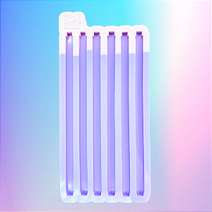 Molde de Silicone Canetas Lisas 6 Cavidades - Super Slim
