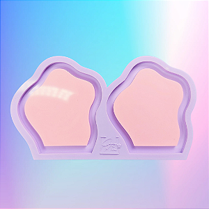 BAZAR - Molde de Silicone Orgânico Espelho 2 Cavidades 6cm