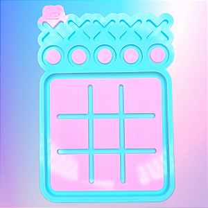 BAZAR - Molde de Silicone Jogo da Velha 12cm