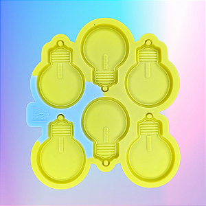 BAZAR - Molde de Silicone Lâmpadas 6 Cavidades