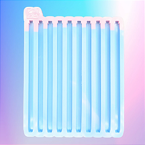 BAZAR - Molde de Silicone Canetas Lisas 10 Cavidades - Super Slim
