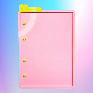 BAZAR - Molde de Silicone Capa Fichário A5