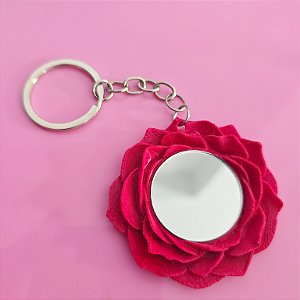 Chaveiro de Rosa Vermelha - Impressão 3D Flor - Atacado ou Unitário