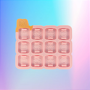 Molde de Silicone Passante Modelo I - Quadrado