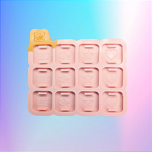 Molde de Silicone Passante Modelo I - Quadrado
